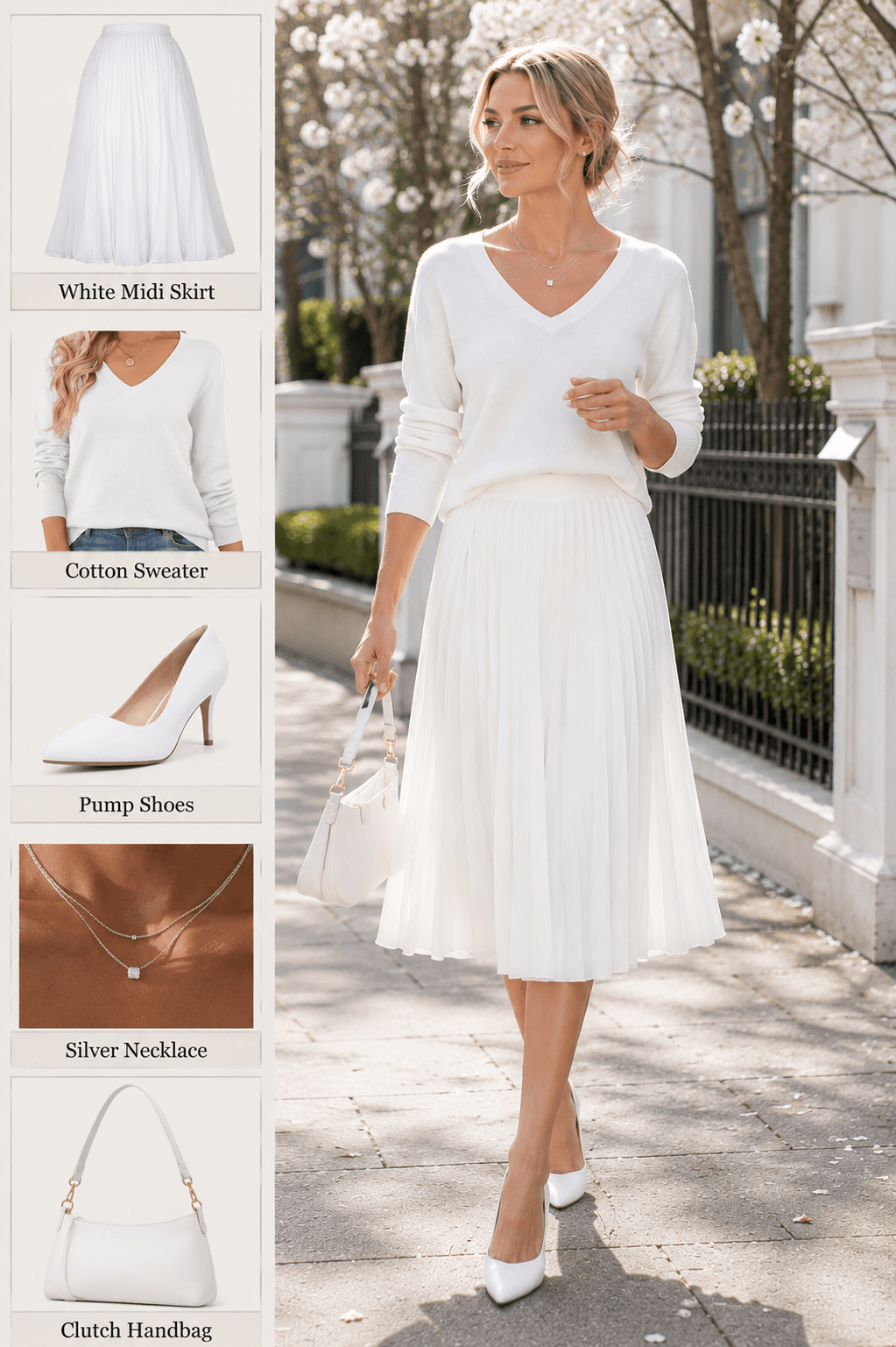 shop all white spring brunch outfit Amazon