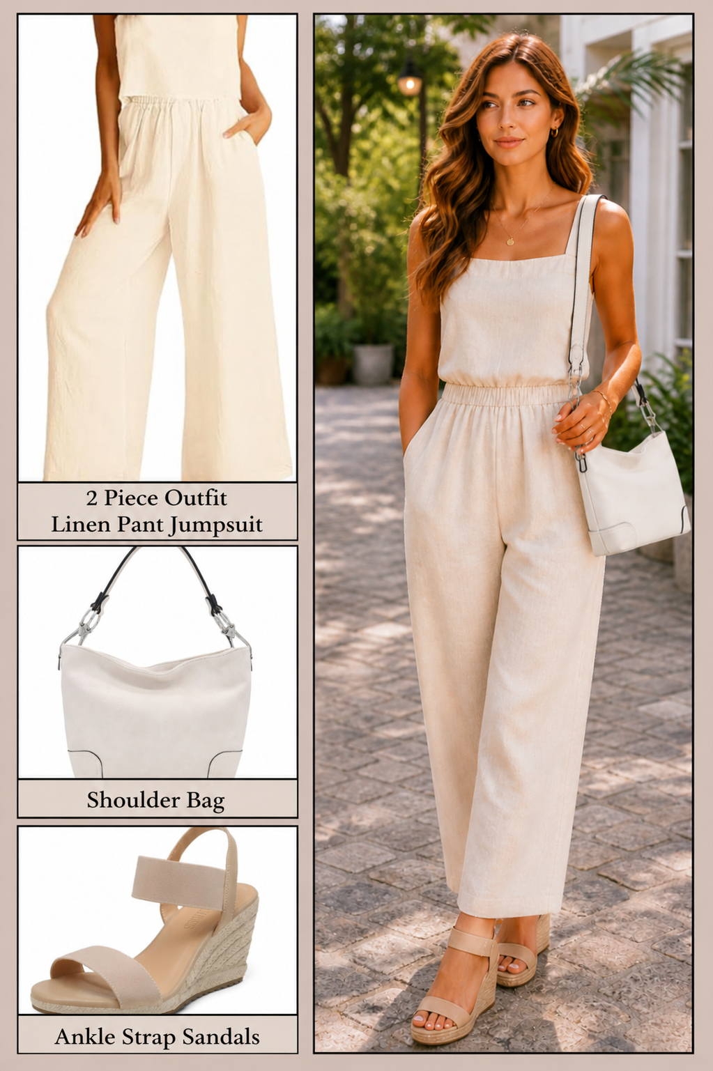 shop linen pant jumpsuit outfit Amazon under $50
